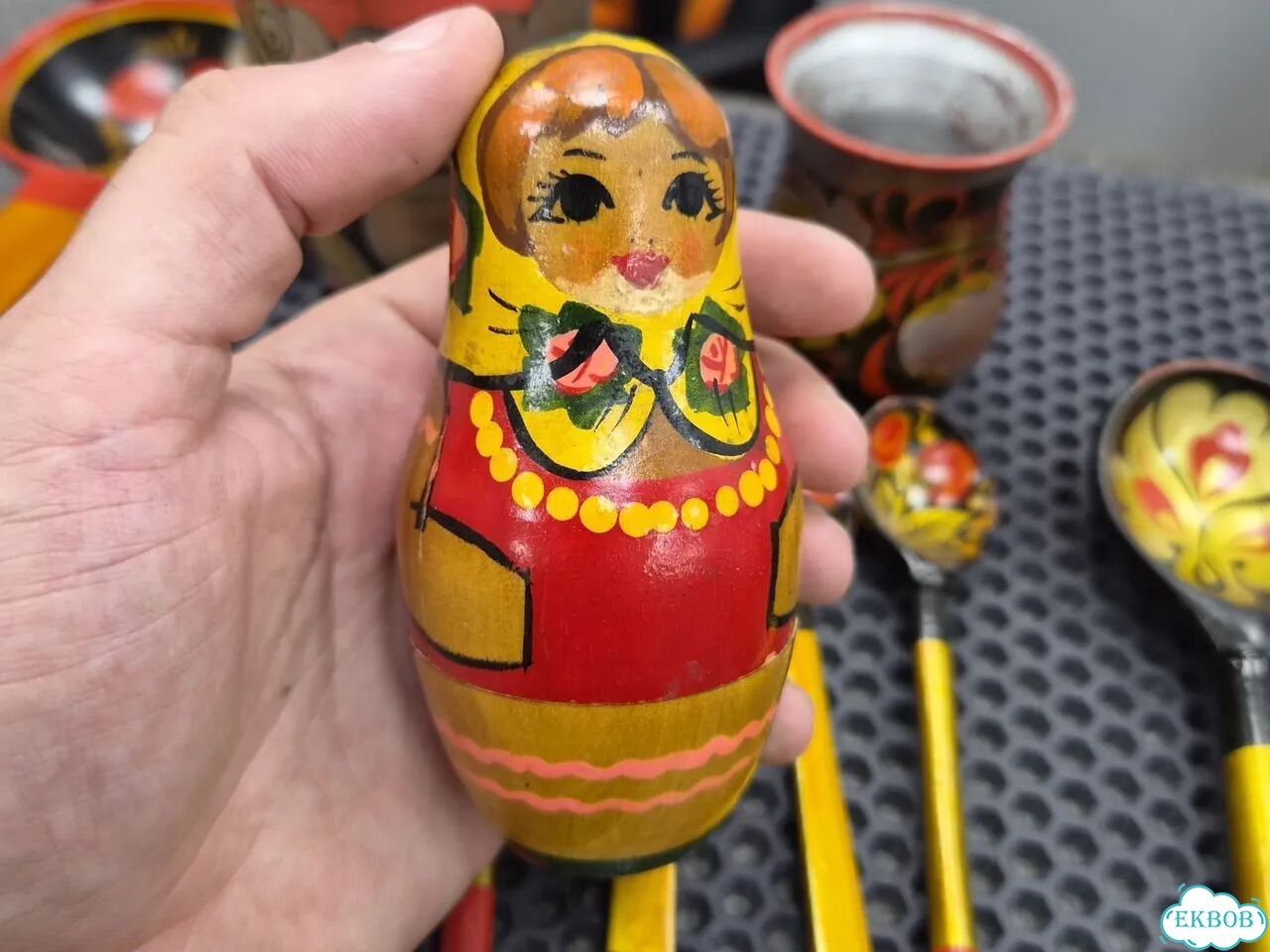 Набор хохломы винтажный фото 4