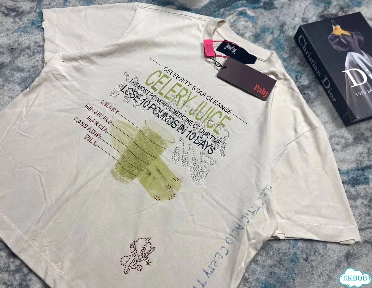 Футболка Paly Hollywood Celery Juice oversize фото 10