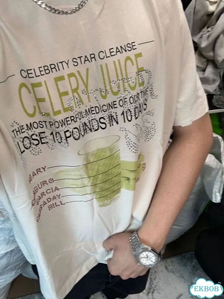 Футболка Paly Hollywood Celery Juice oversize фото 11