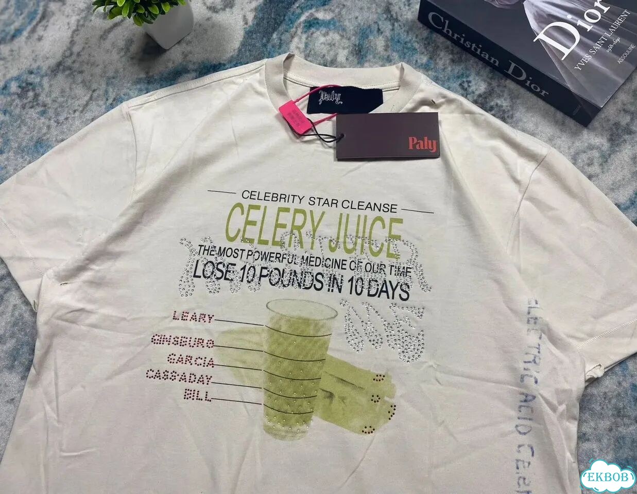 Футболка Paly Hollywood Celery Juice oversize фото 4