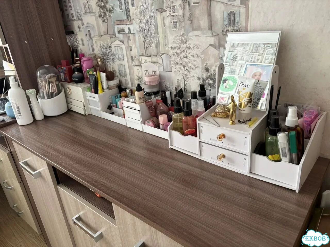 Компьютерный стол комод полка фото 9