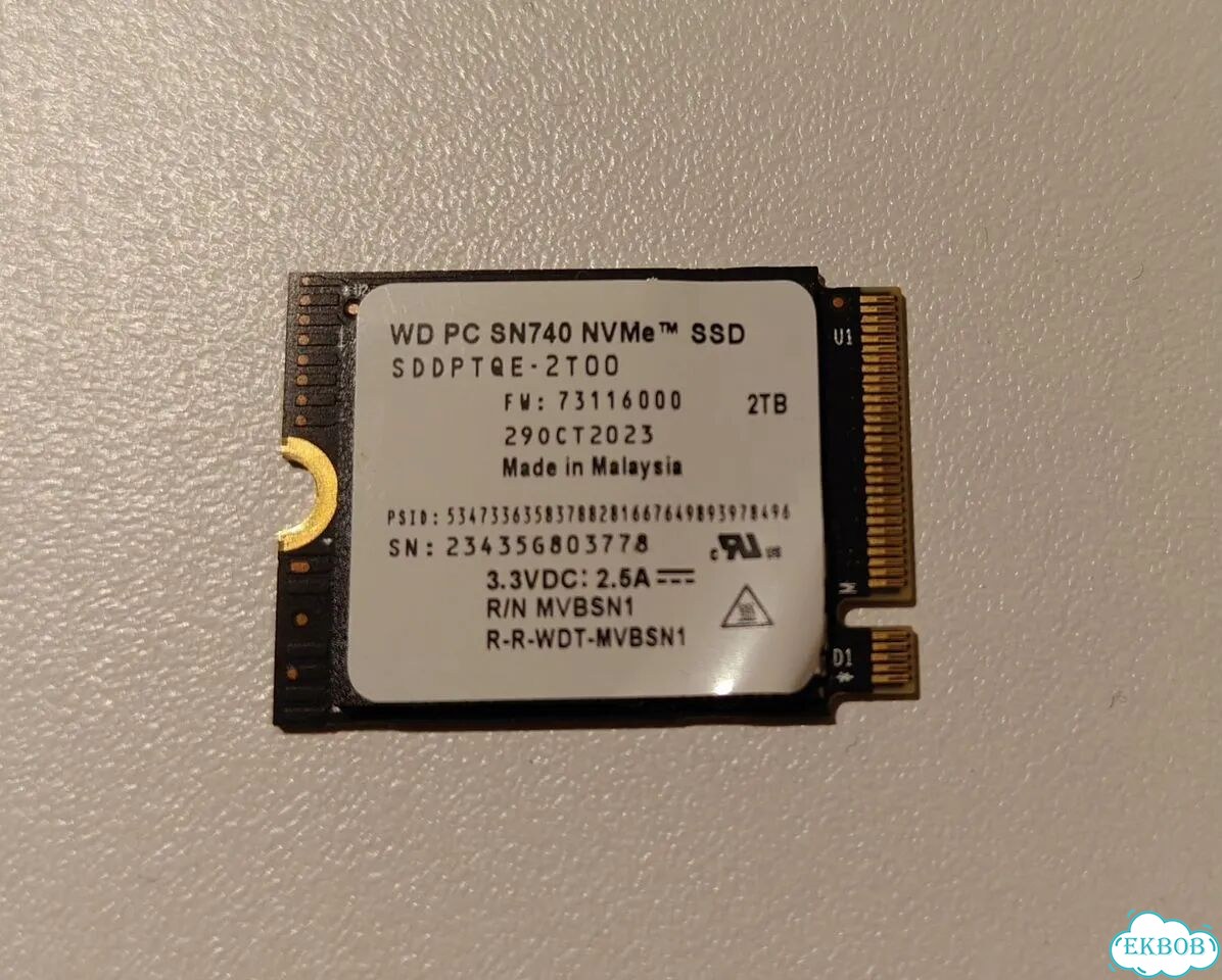 Western digital 2tb ssd m2 2230 фото 1