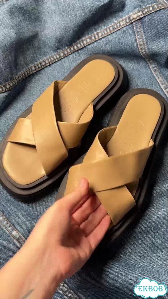 Сабо mango натуральная кожа фото 1