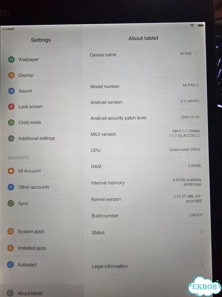 Xiaomi mi pad 2 фото 1