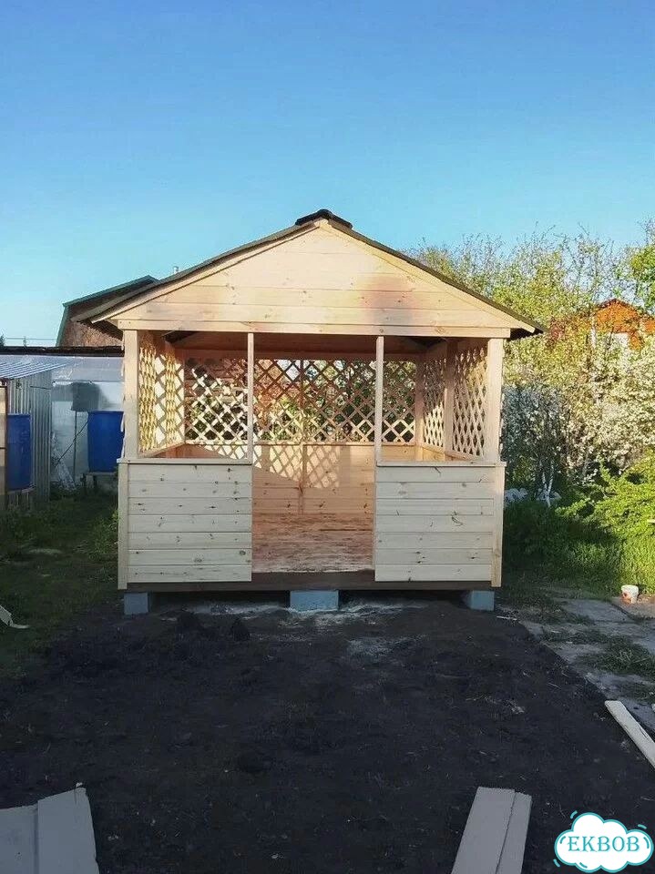Беседка домик фото 3