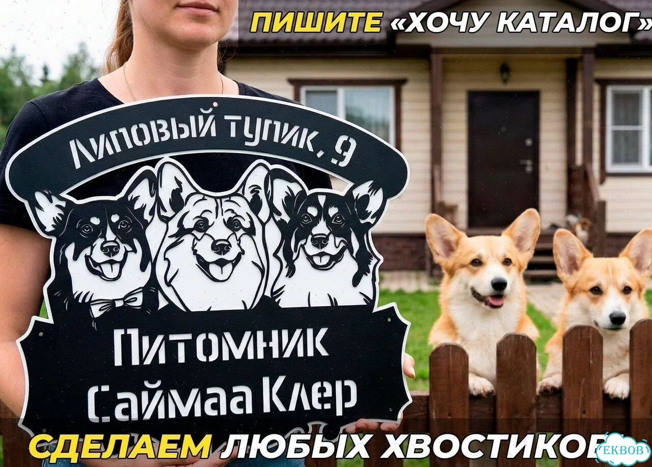 Уникальная металлическая вывеска по фото питомца фото 3