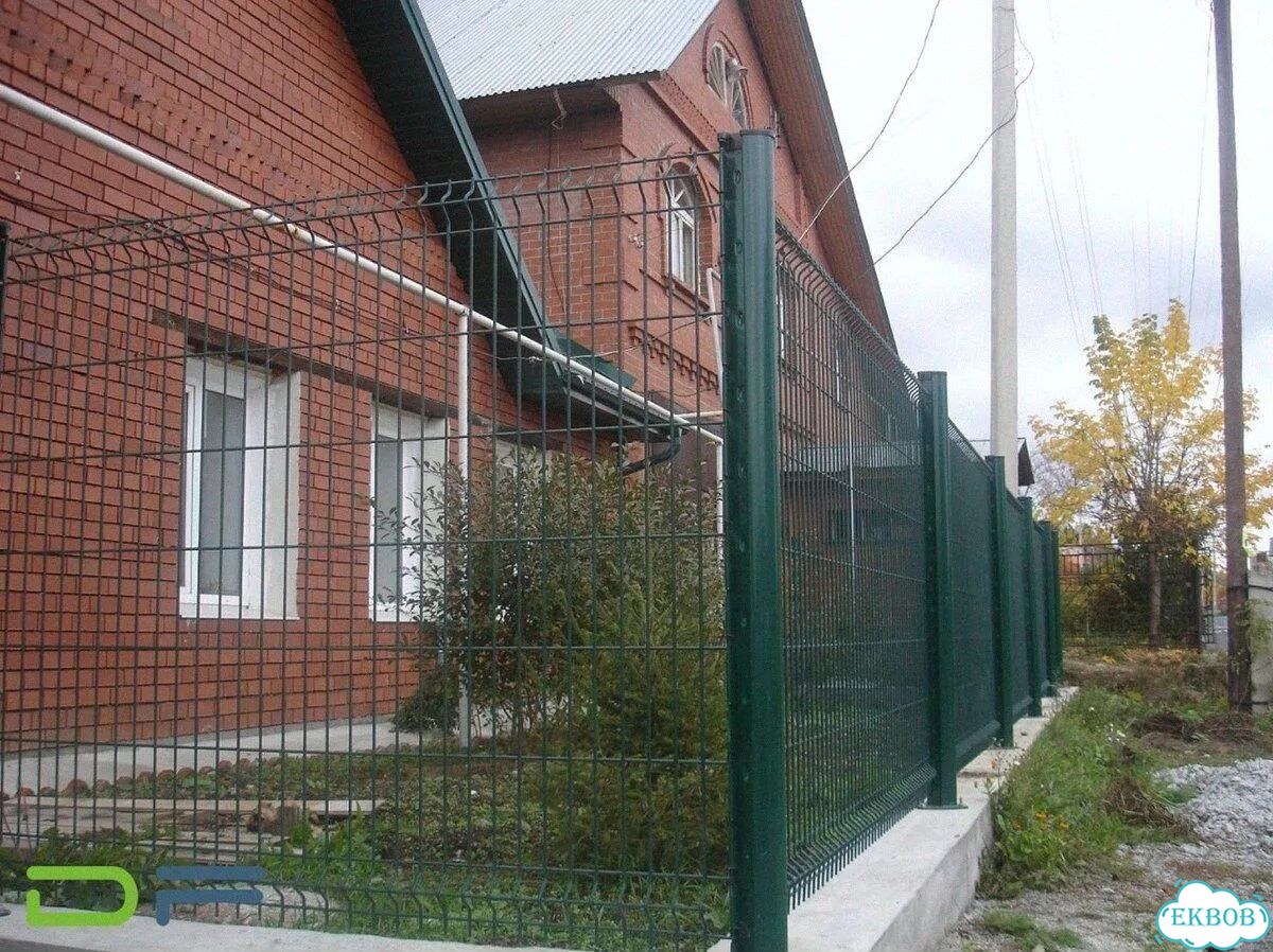Сетчатый забор из 3Д секций фото 7
