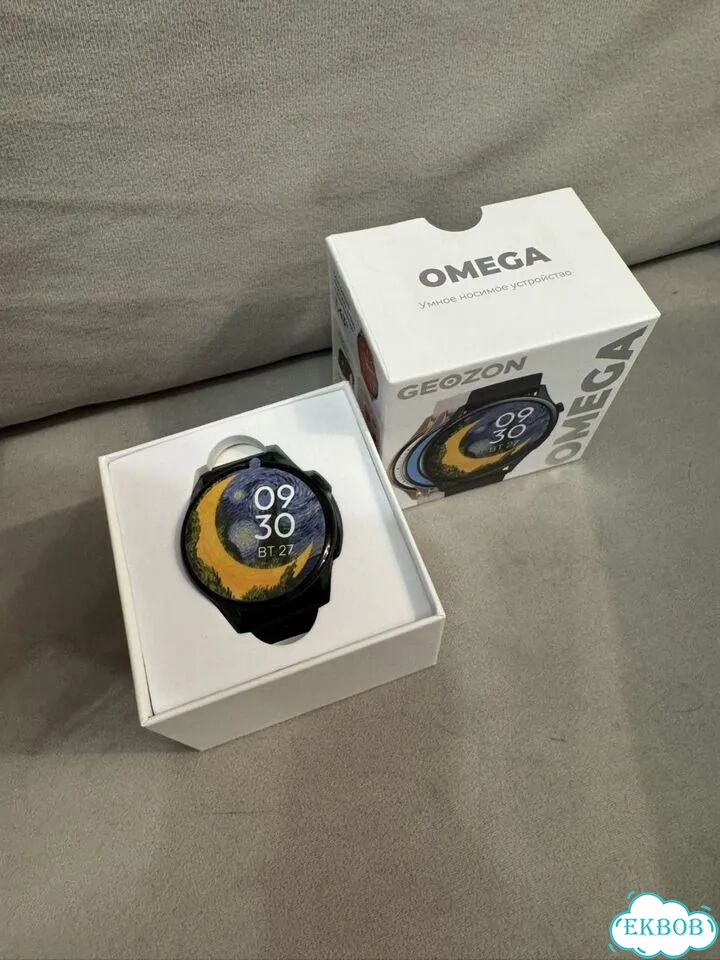 Geozon Omega Умные часы, 45мм, черные фото 1