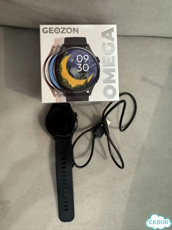 Geozon Omega Умные часы, 45мм, черные фото 2