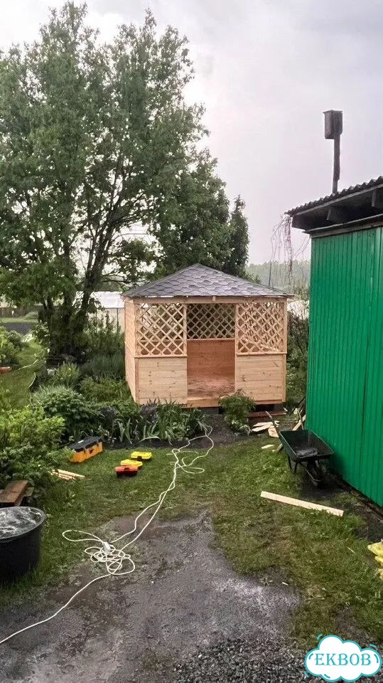 Беседки шатер/домик/с хозблоком фото 1