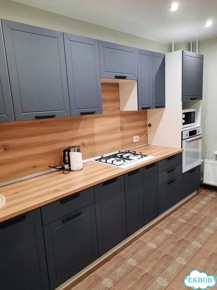Кухонный гарнитур мдф с аккуратными фасадами фото 8