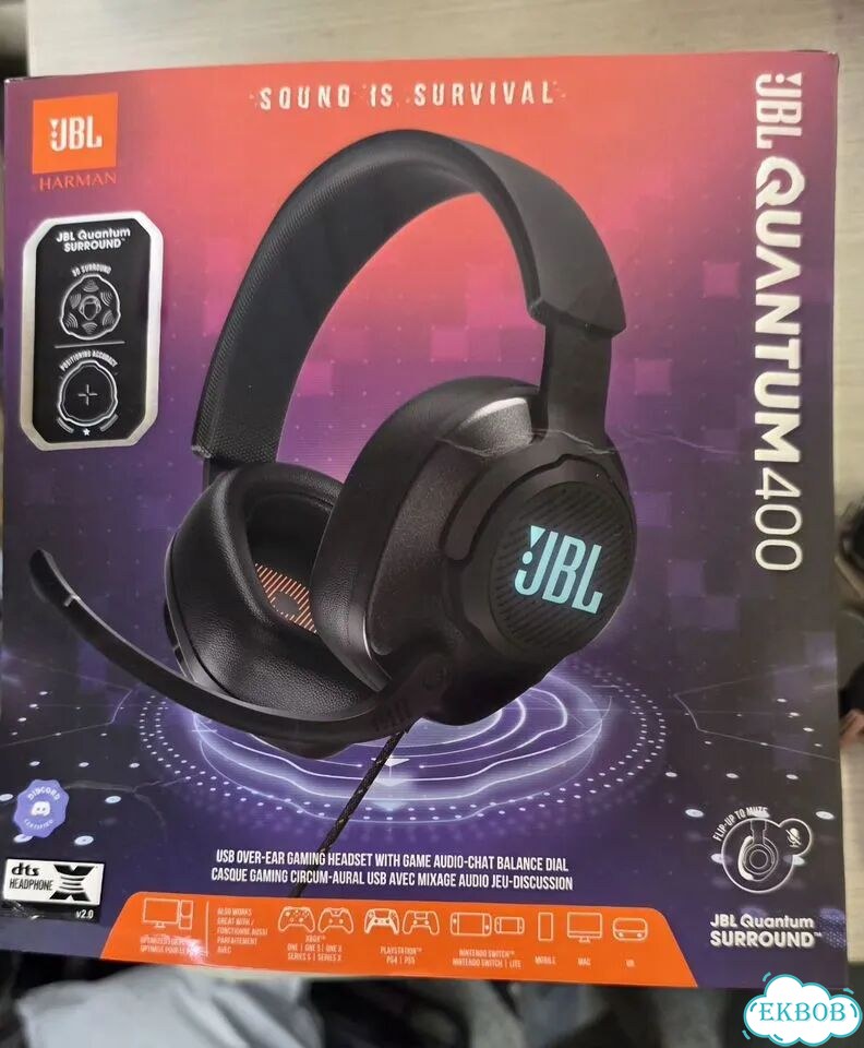 Наушники JBL Quantum 400 Black фото 1