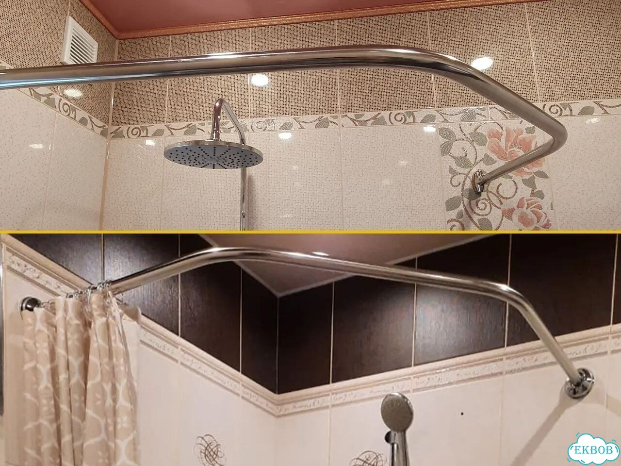 Карниз для ванной Трапеция, для душевого поддона фото 1