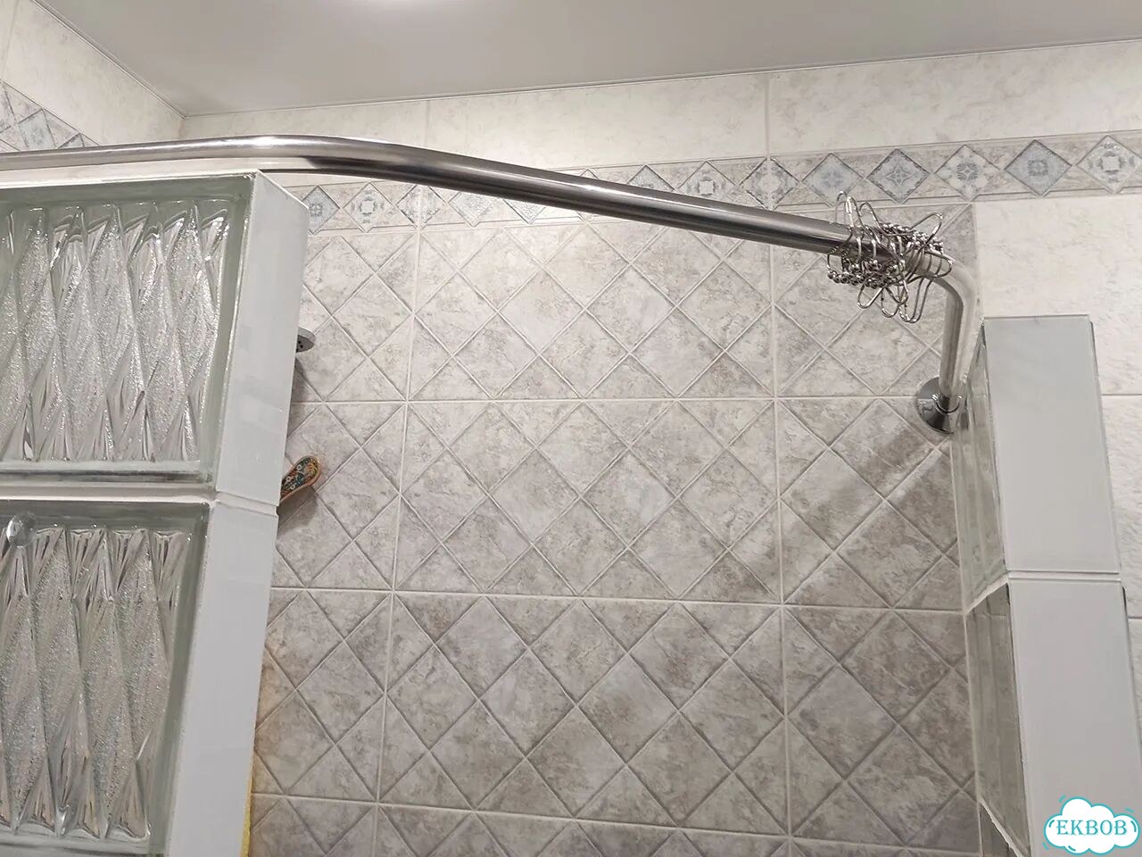 Карниз для ванной Трапеция, для душевого поддона фото 6