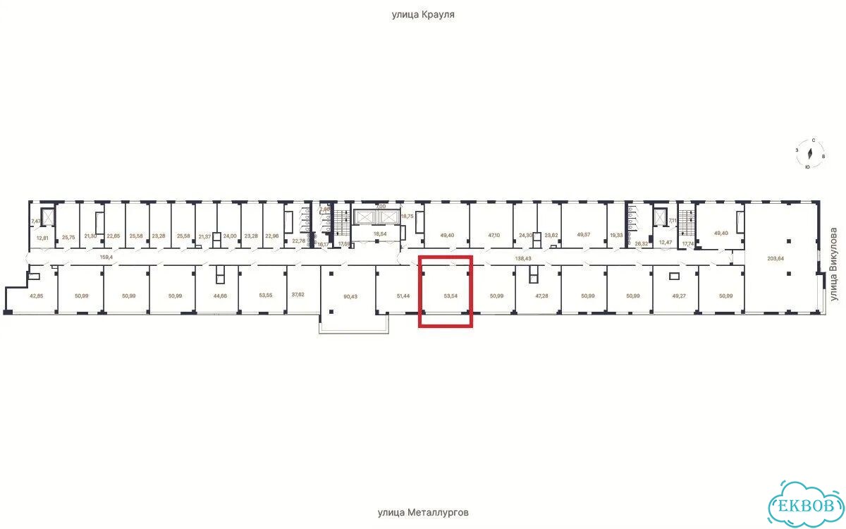 Офис, 53.9 м² фото 2