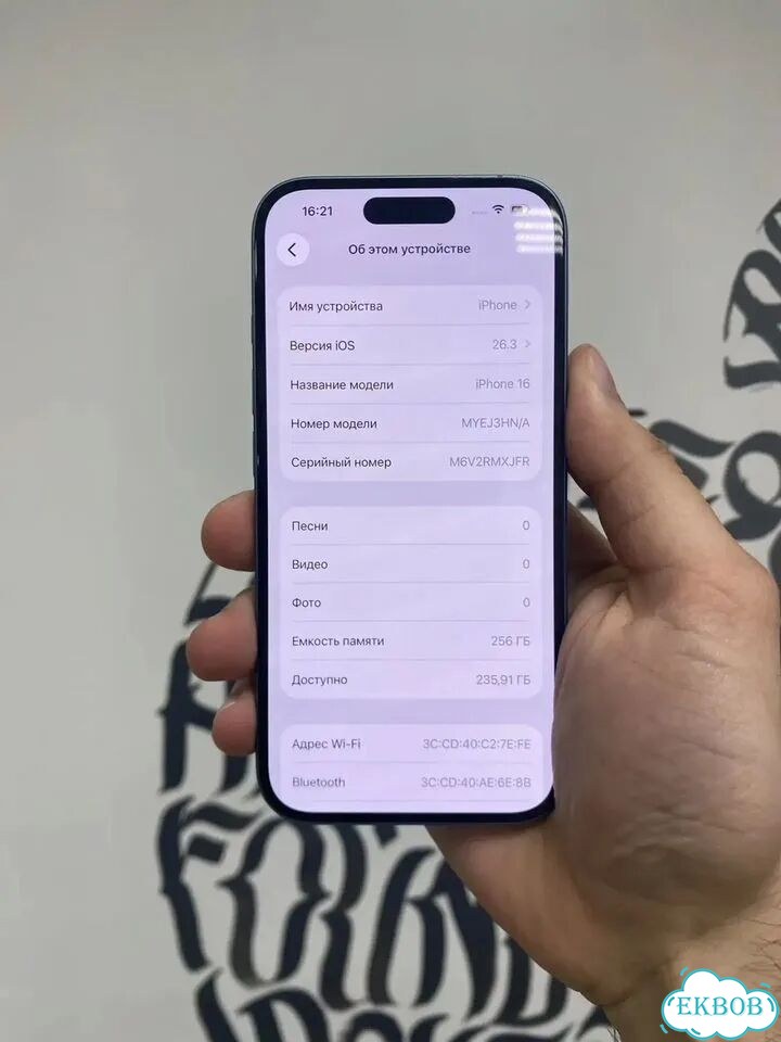 iPhone 16, 256 ГБ, SIM + eSIM фото 2