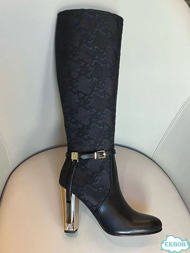 Сапоги Fendi Delfina High Heeled на каблуке фото 4