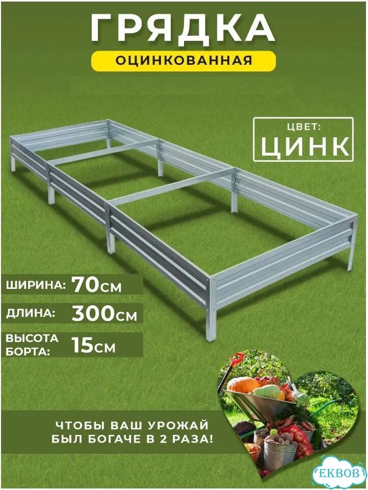 Грядки оцинкованные фото 1