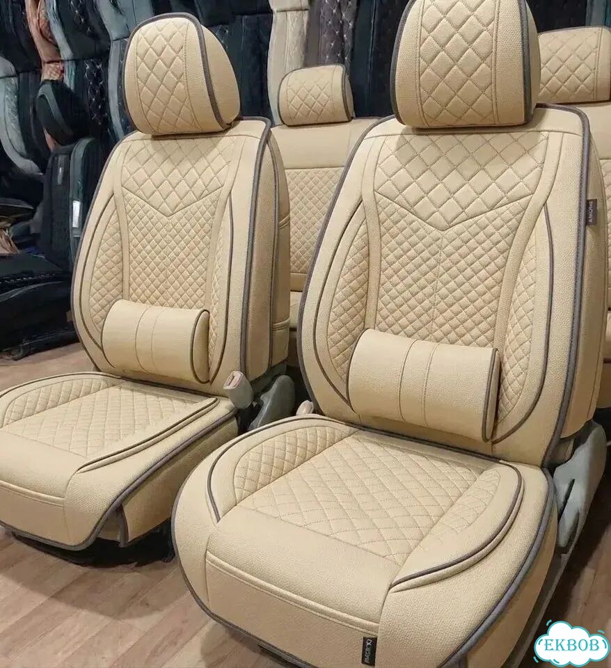 Авто чехлы из льна на все сиденья фото 1