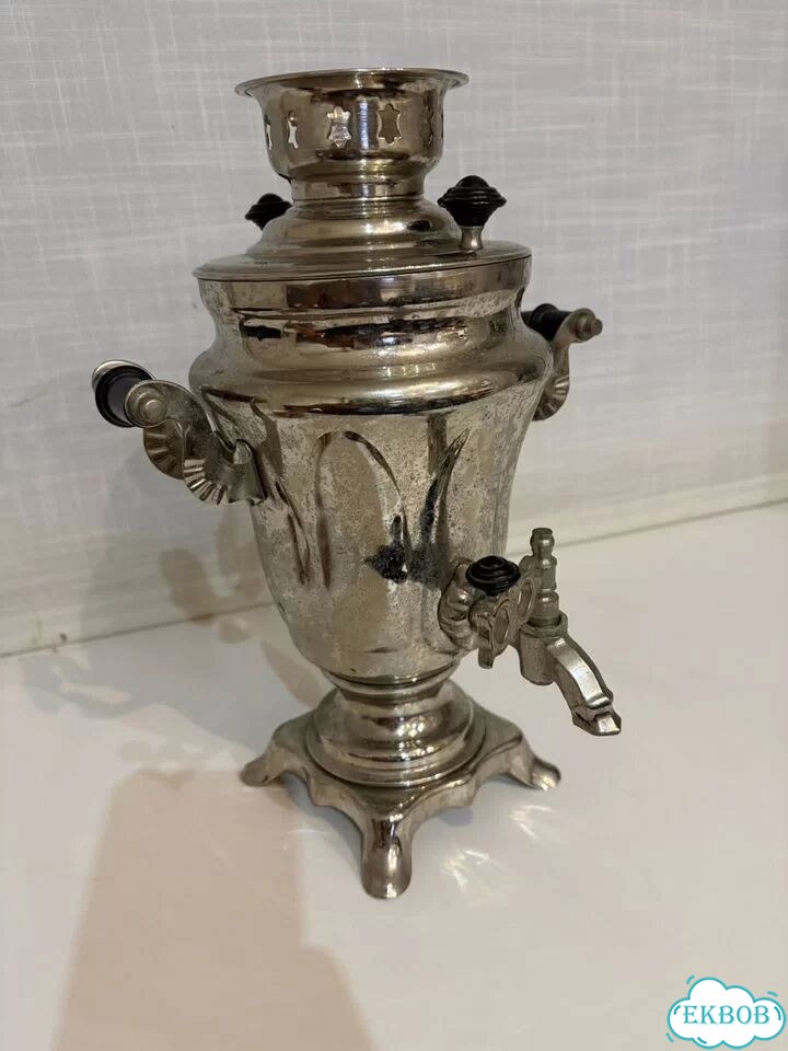 Маленький самовар тюльпан зшв латунь Тула 1989г фото 1