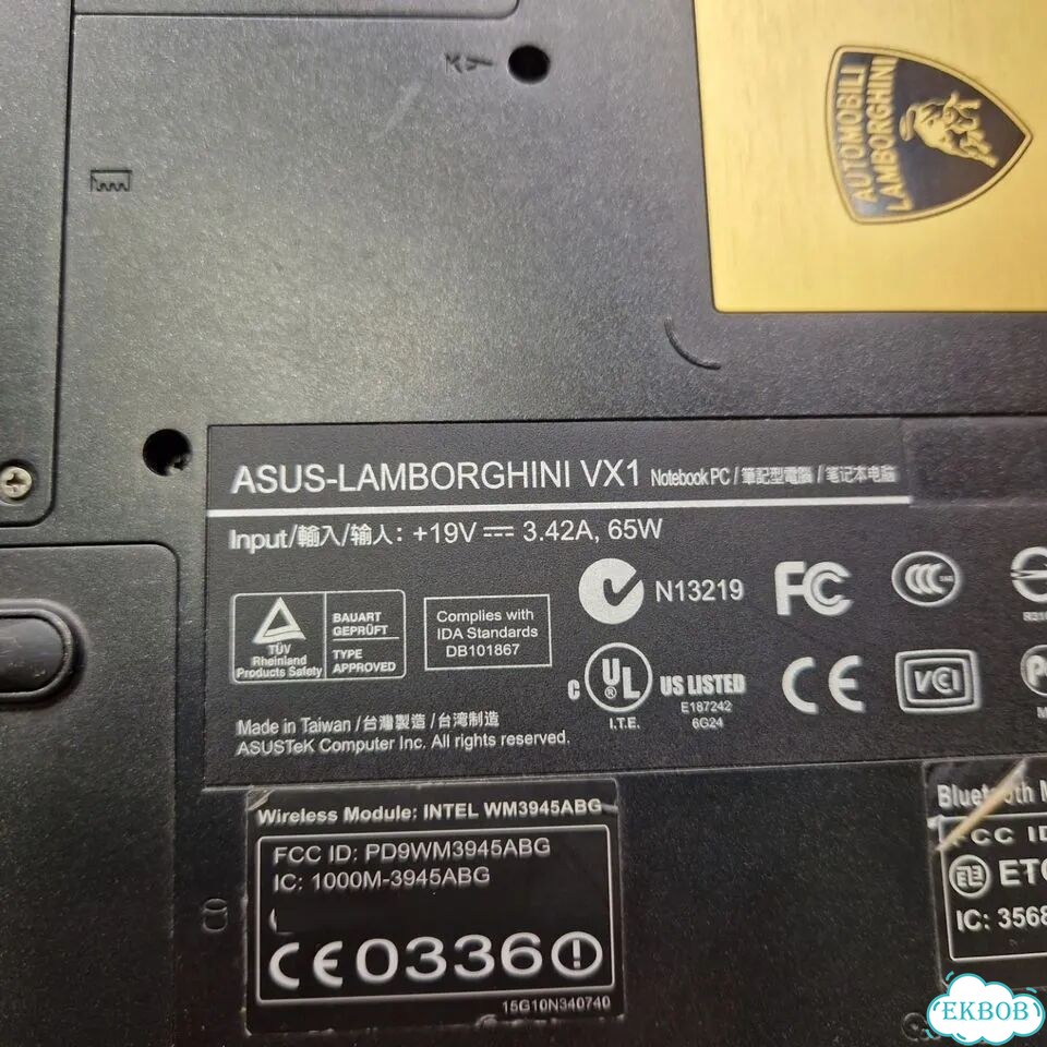 Эксклюзивный ноутбук Asus Lamborghini VX1 2006года фото 7