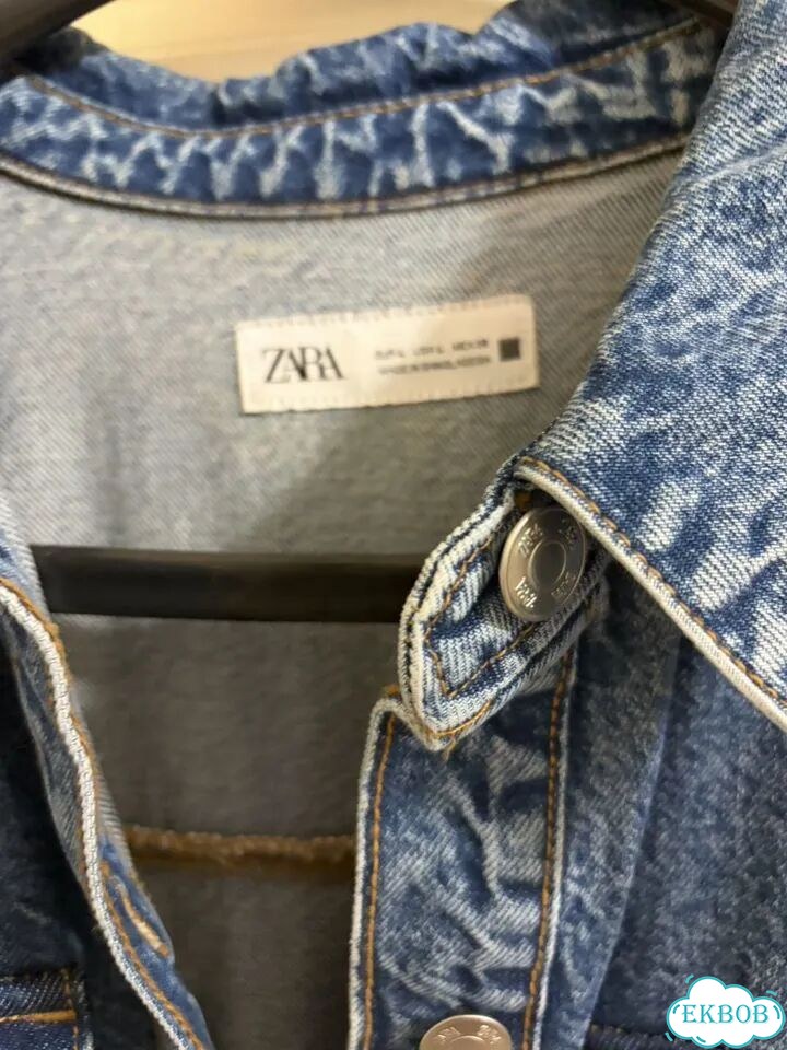 Джинсовое платье Zara длинное фото 2