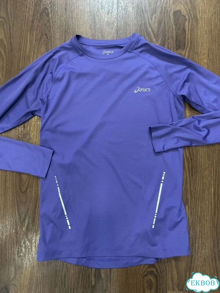 Лонгслив asics m женский оригинал фиолетовый фото 1