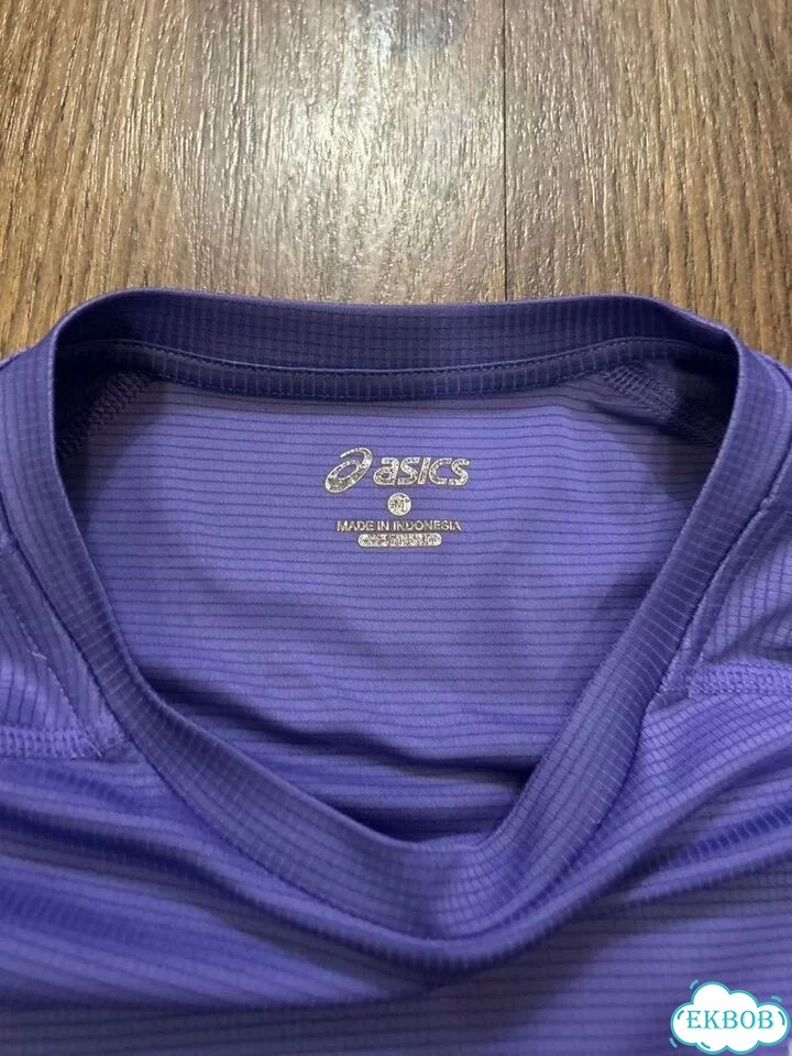 Лонгслив asics m женский оригинал фиолетовый фото 3