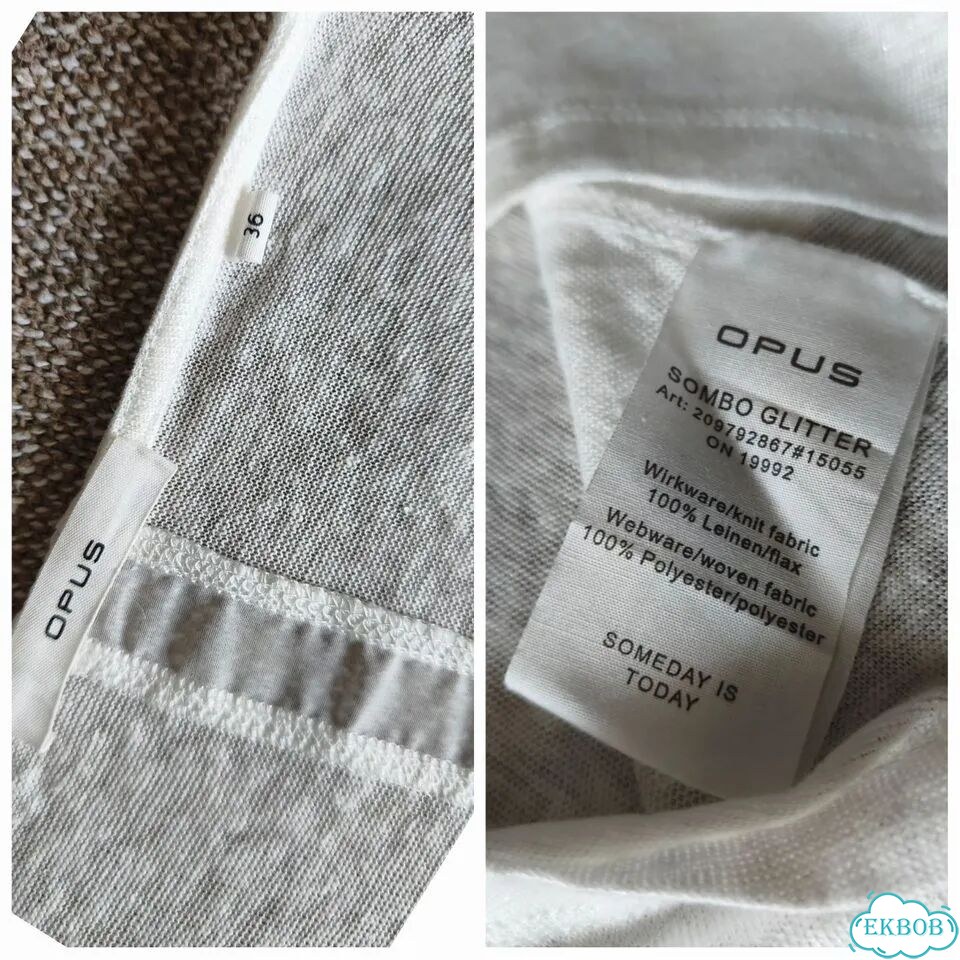 Футболка лонгслив лен Opus р. 36 фото 4