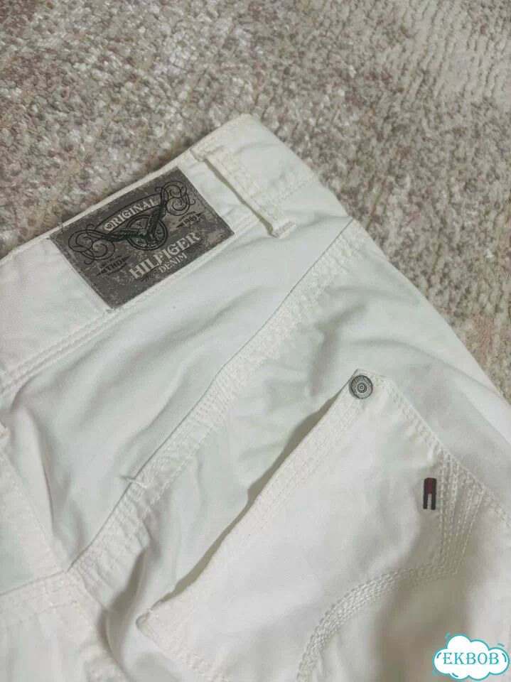 Джинсы tommy hilfiger белые оригинал фото 3
