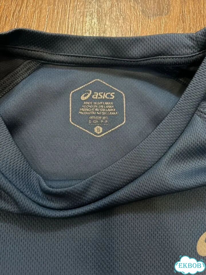 Футболка женская asics s оригинал голубая фото 3