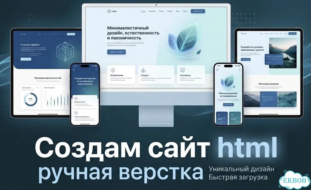 Создам сайт на html фото 1