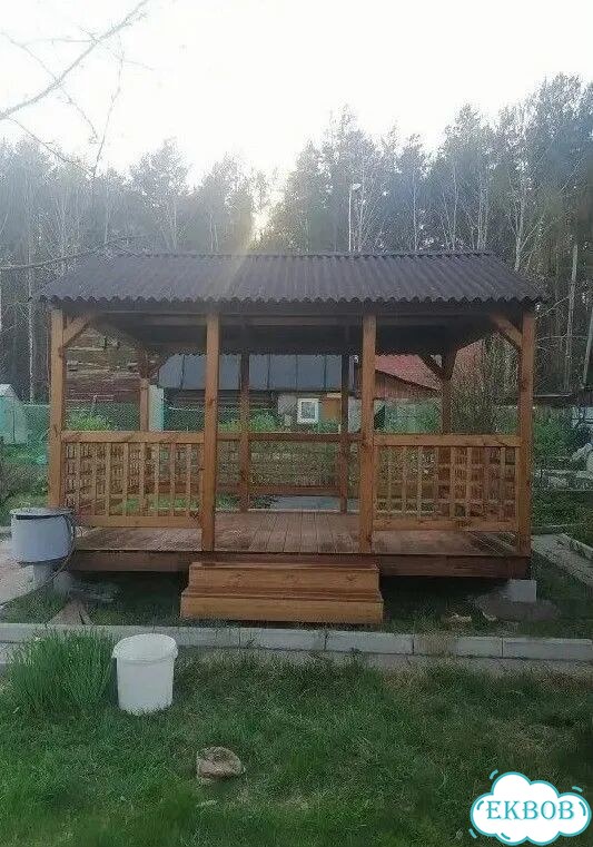 Беседки шатер/домик/с хозблоком фото 7