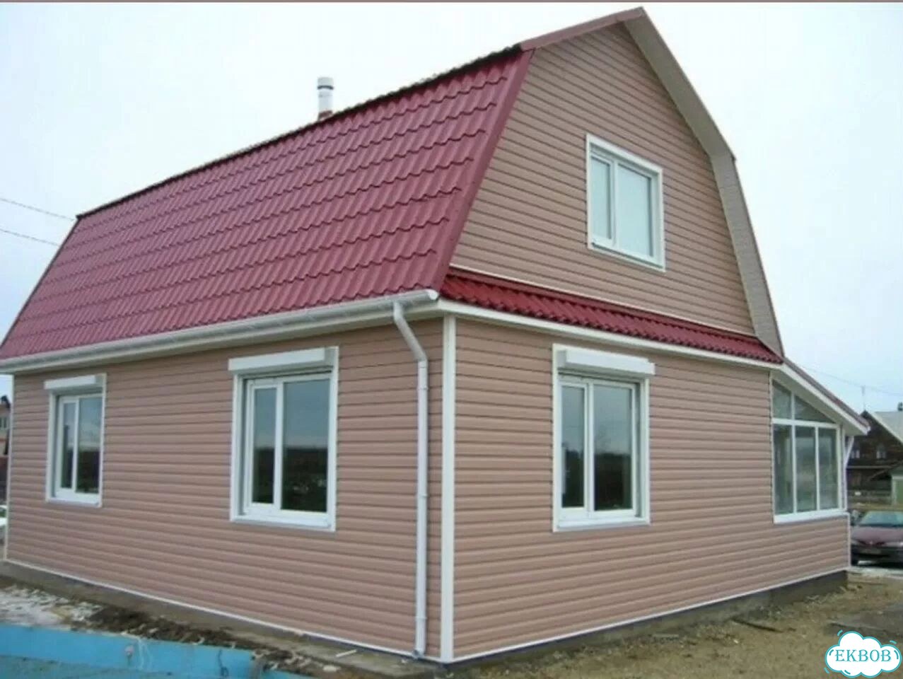 Отделка фасада сайдингом фото 10