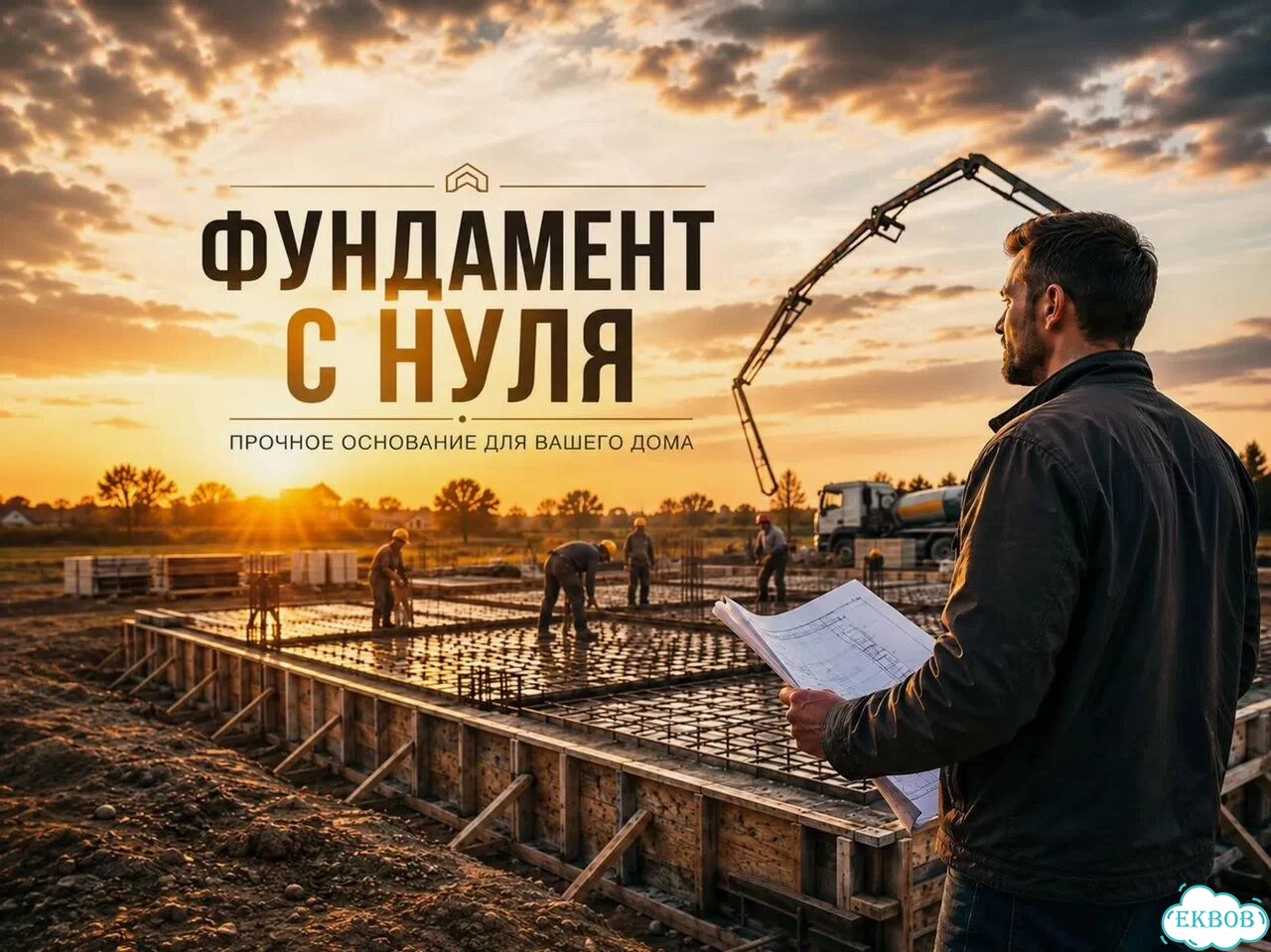 Заливка фундамента под ключ фото 1