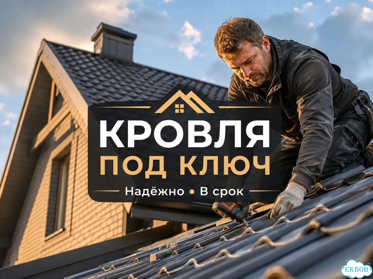 Кровля под ключ с утеплением фото 1