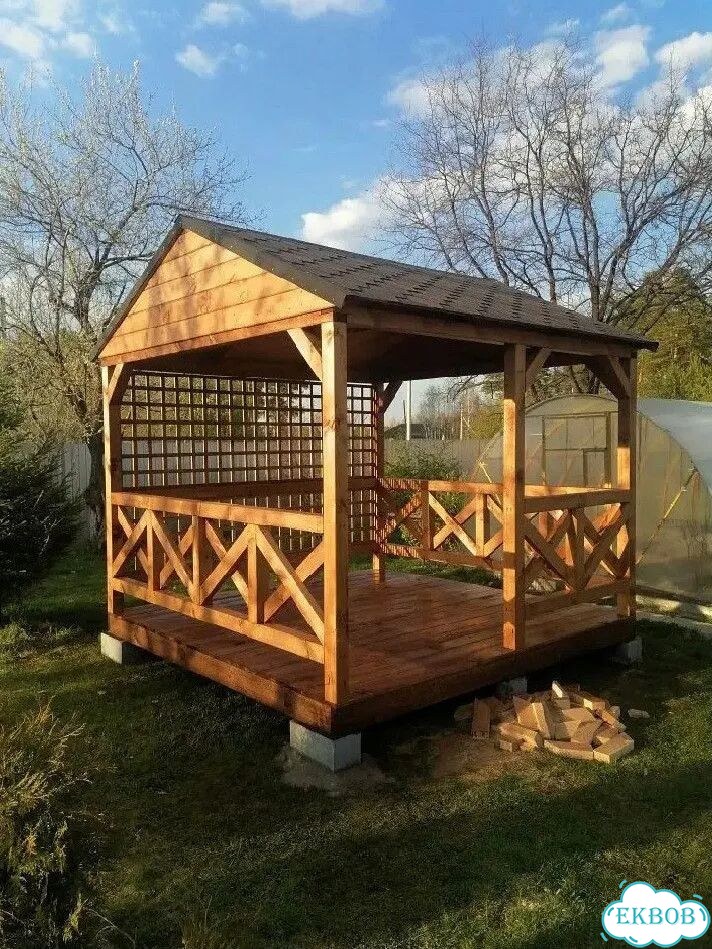 Беседка шатер фото 5