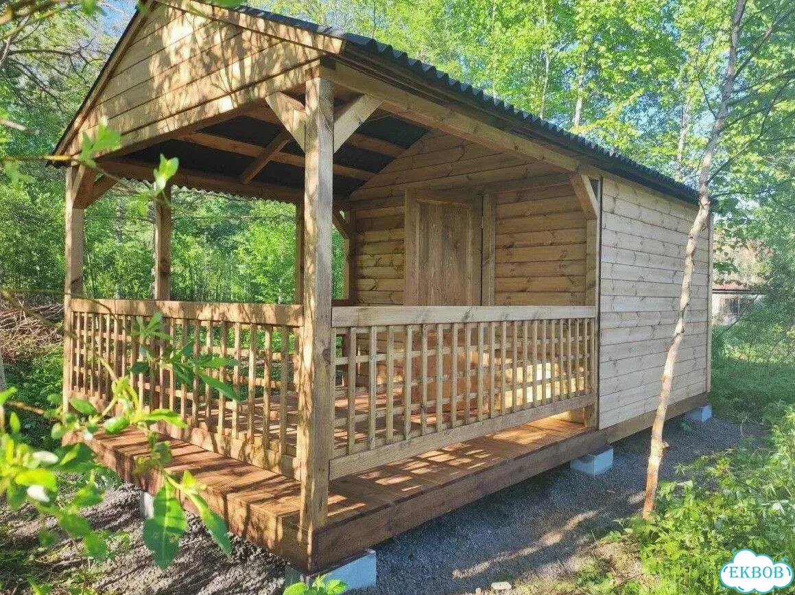 Беседка с хозблоком фото 1