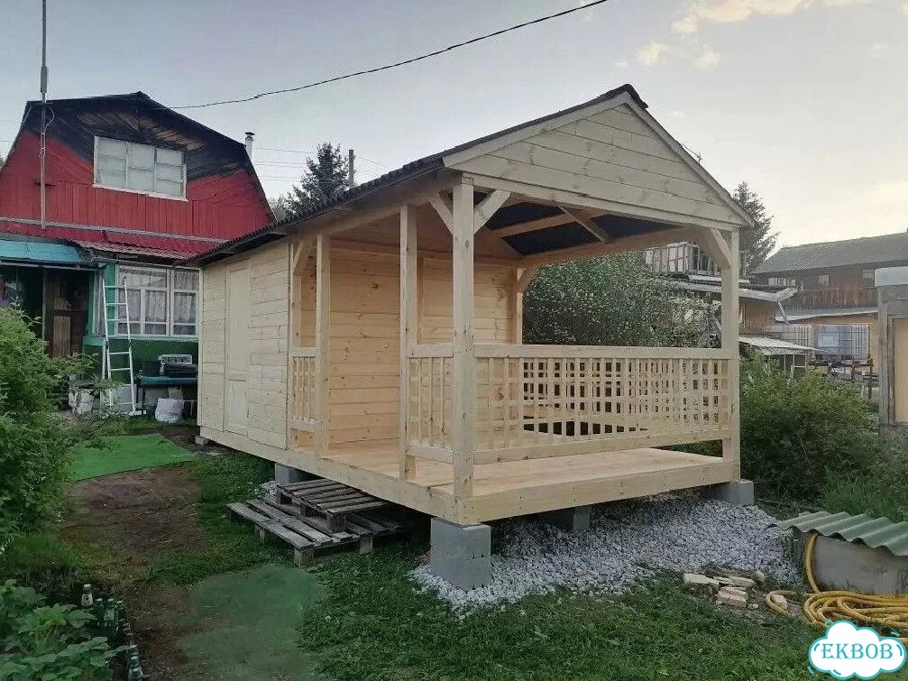 Беседка с хозблоком фото 2