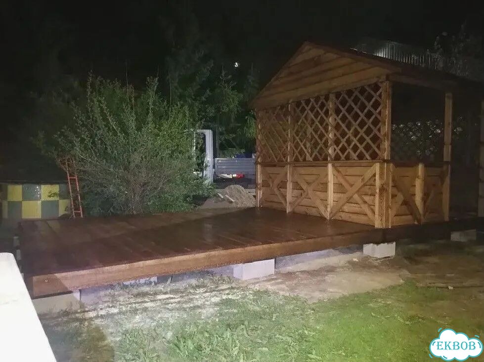 Беседка с хозблоком фото 3
