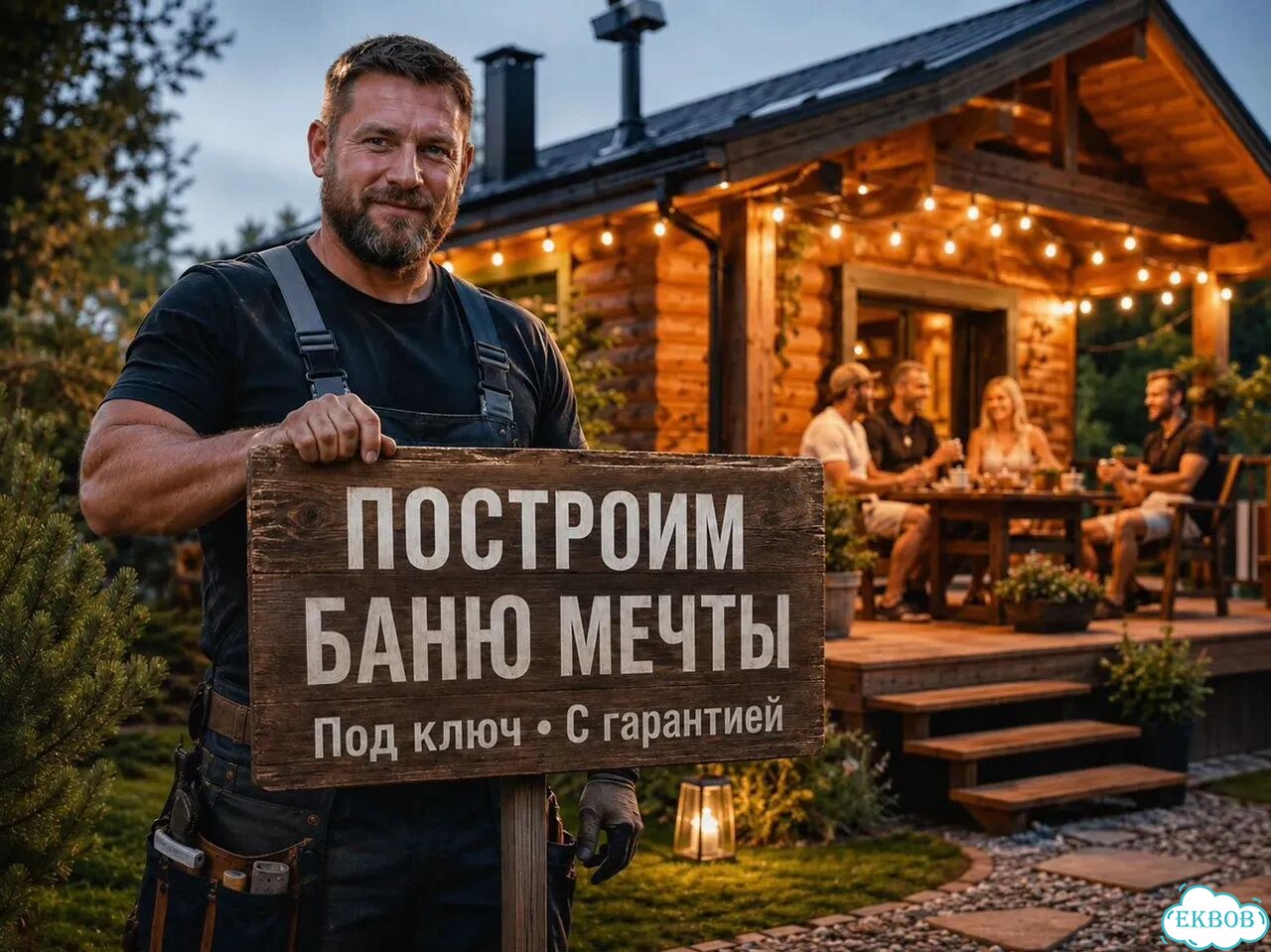 Баня на участке под ключ фото 1