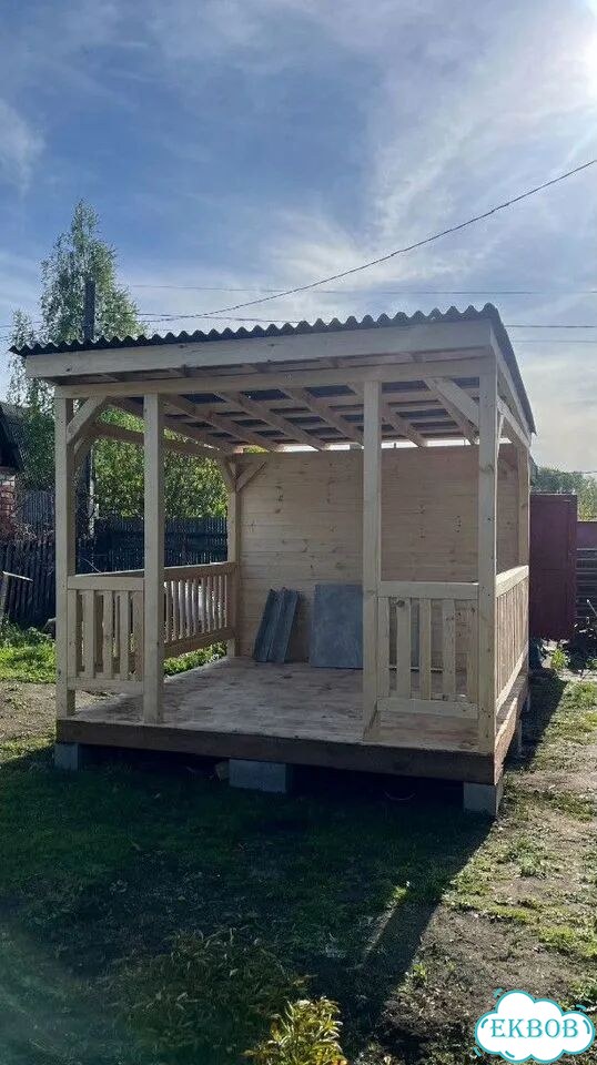 Изготовление беседок из дерева фото 2