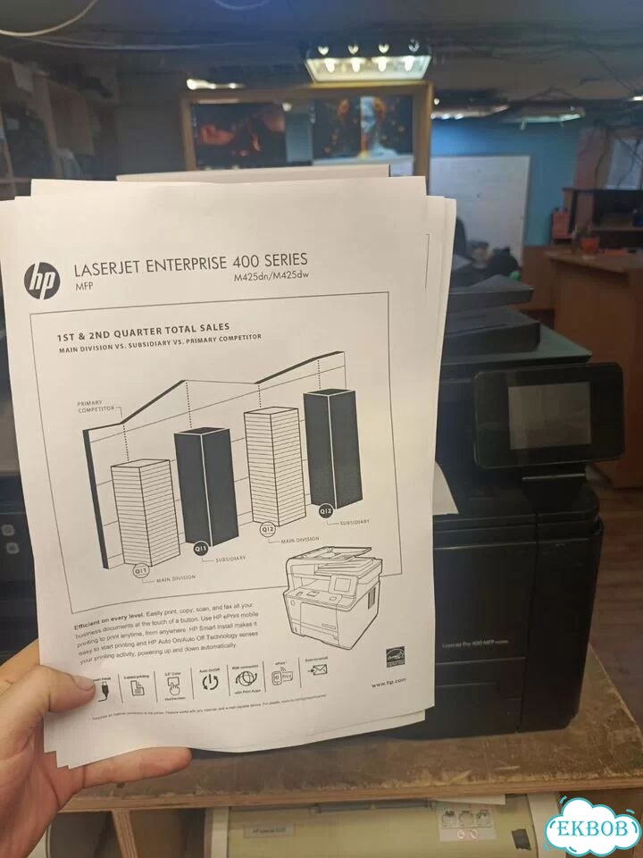 Мфу Лазерное HP laserjet M 425/ Новый картридж фото 3