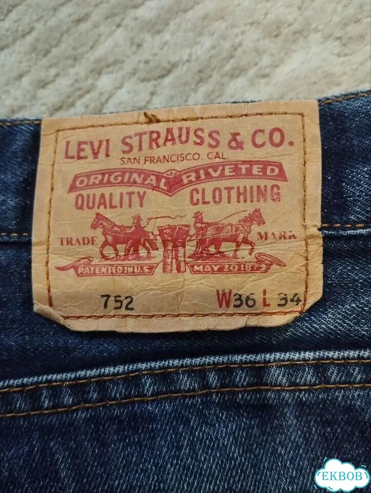 Джинсы Levis 752 мужские фото 3