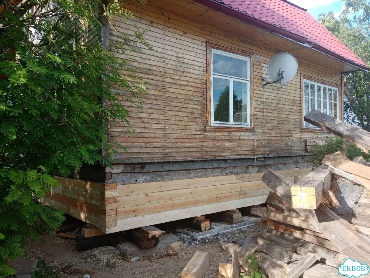 Замена венцов. Подъём домов фото 8