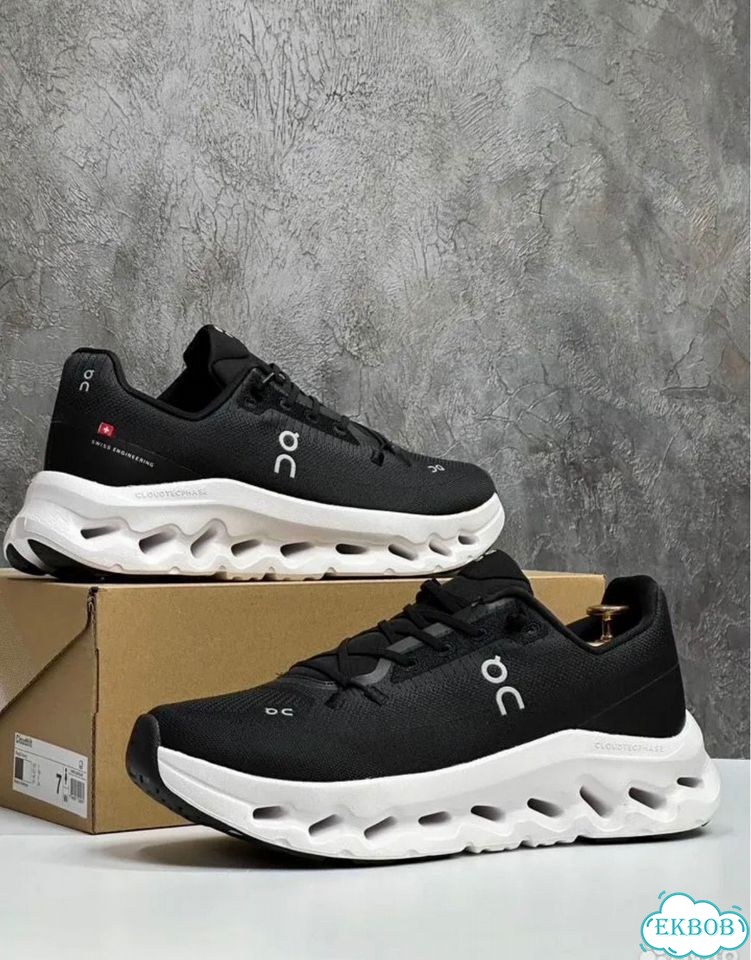 Кроссовки on cloud white black фото 4