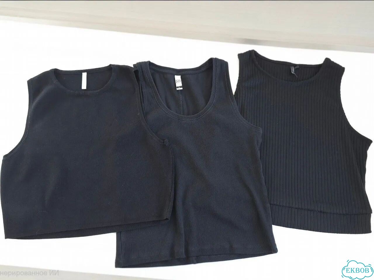 Майка черная женская 48 50 L XL befree xc oodji фото 2