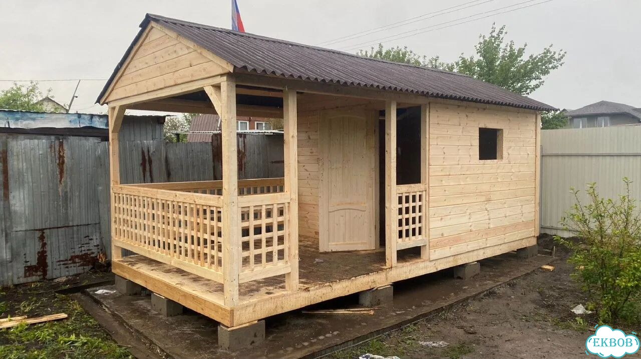 Беседка с хозблоком фото 5
