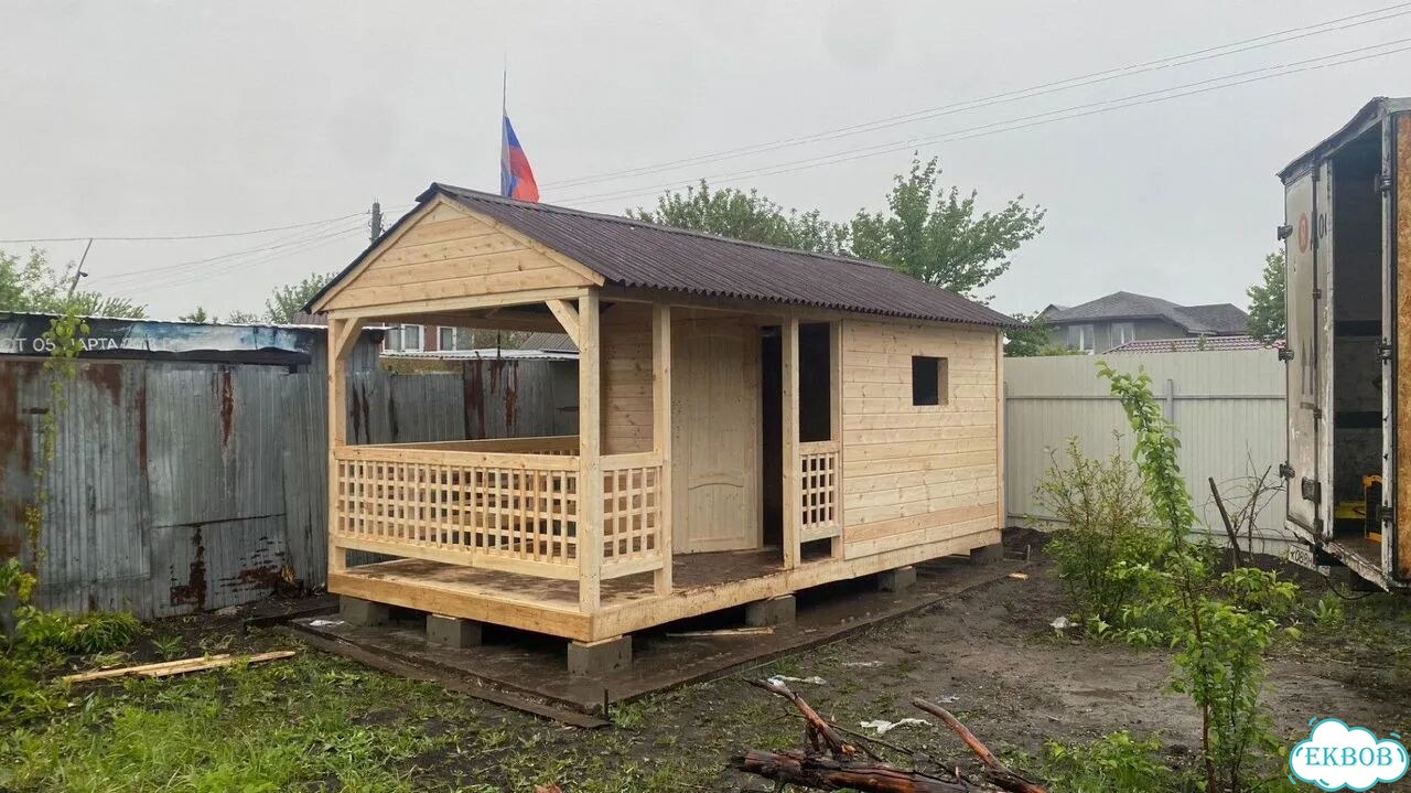 Беседка с хозблоком фото 6