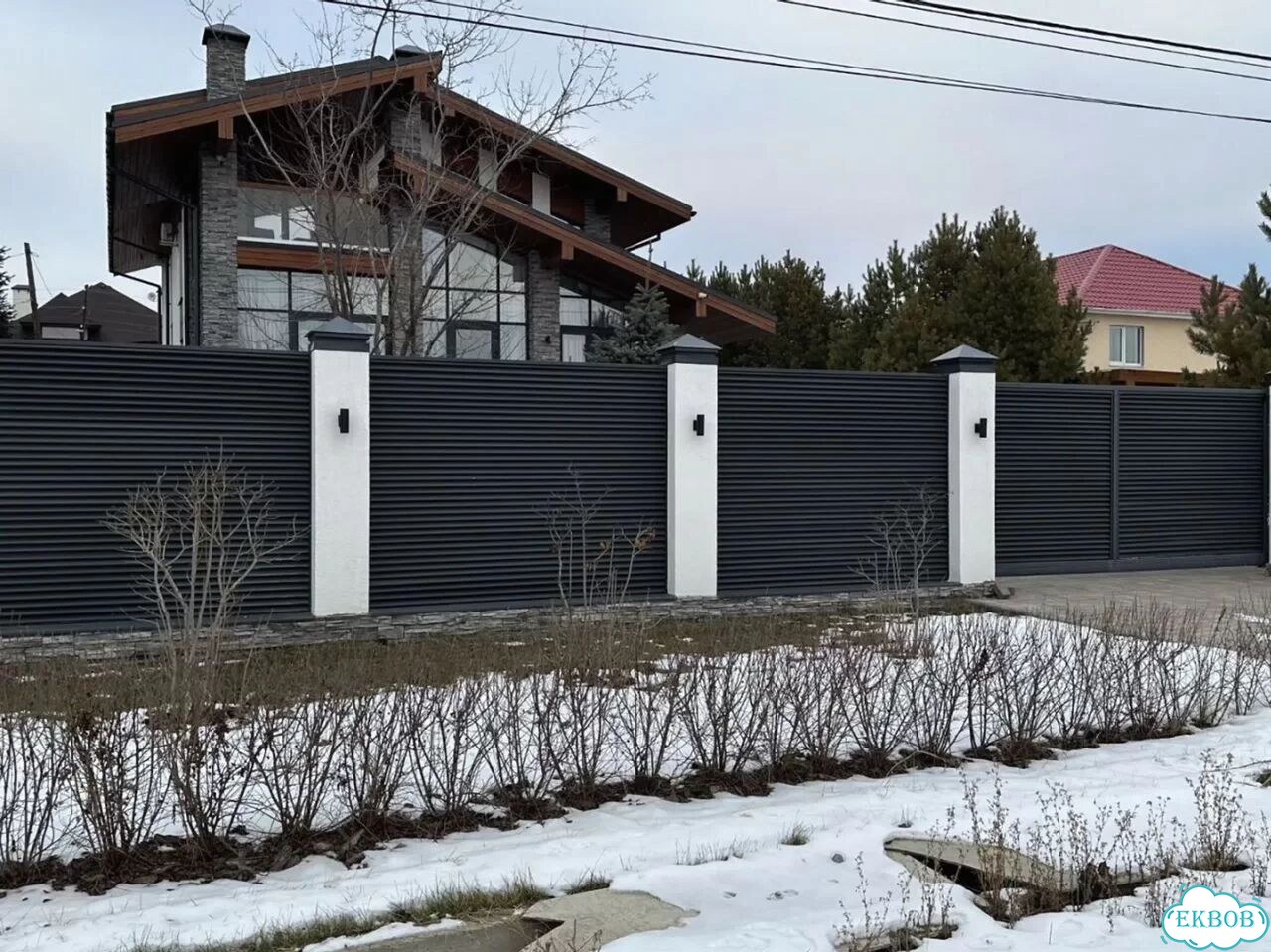 Установка заборов Установка забора Монтаж забора с гарантией фото 7